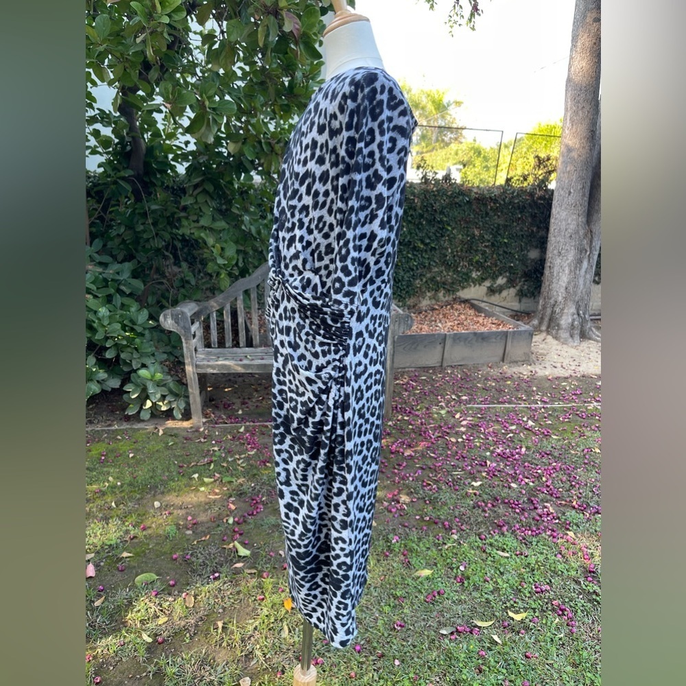 PINK TARTAN Animal Print Bodycon Dress - size XS - Picture 3 of 4